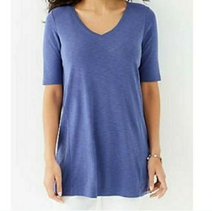 J. Jill V Neck Tunic Top